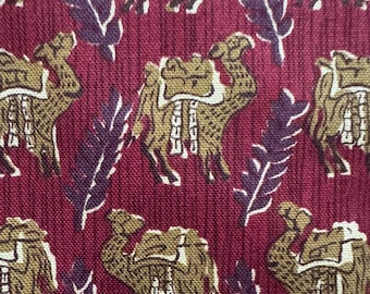 Vintage Bloomcraft remnant Camel  fabric