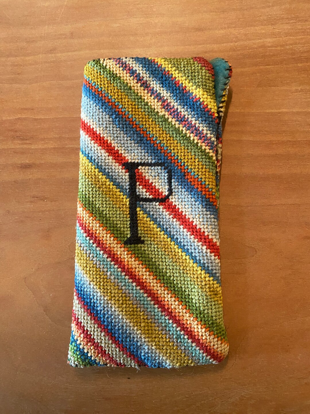 Vintage Needlepoint Eyeglass Case Etsy