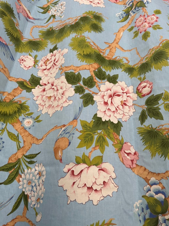 Vintage 1979 French Designer Fabric Romanex De Boussac