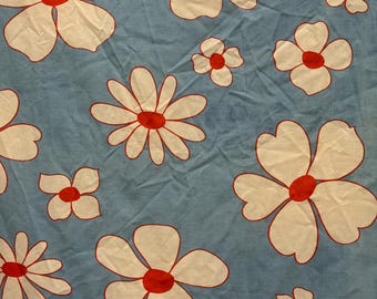 Vintage Royal Cannon Flower Power Flat sheet as is