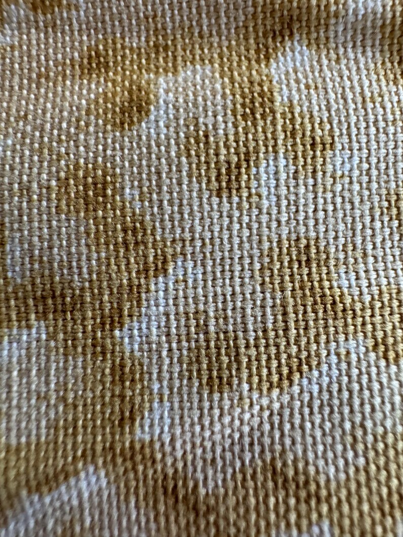 Vintage P. Kaufmann Vermiculated Pattern Style Fabric - Golden Beige ...