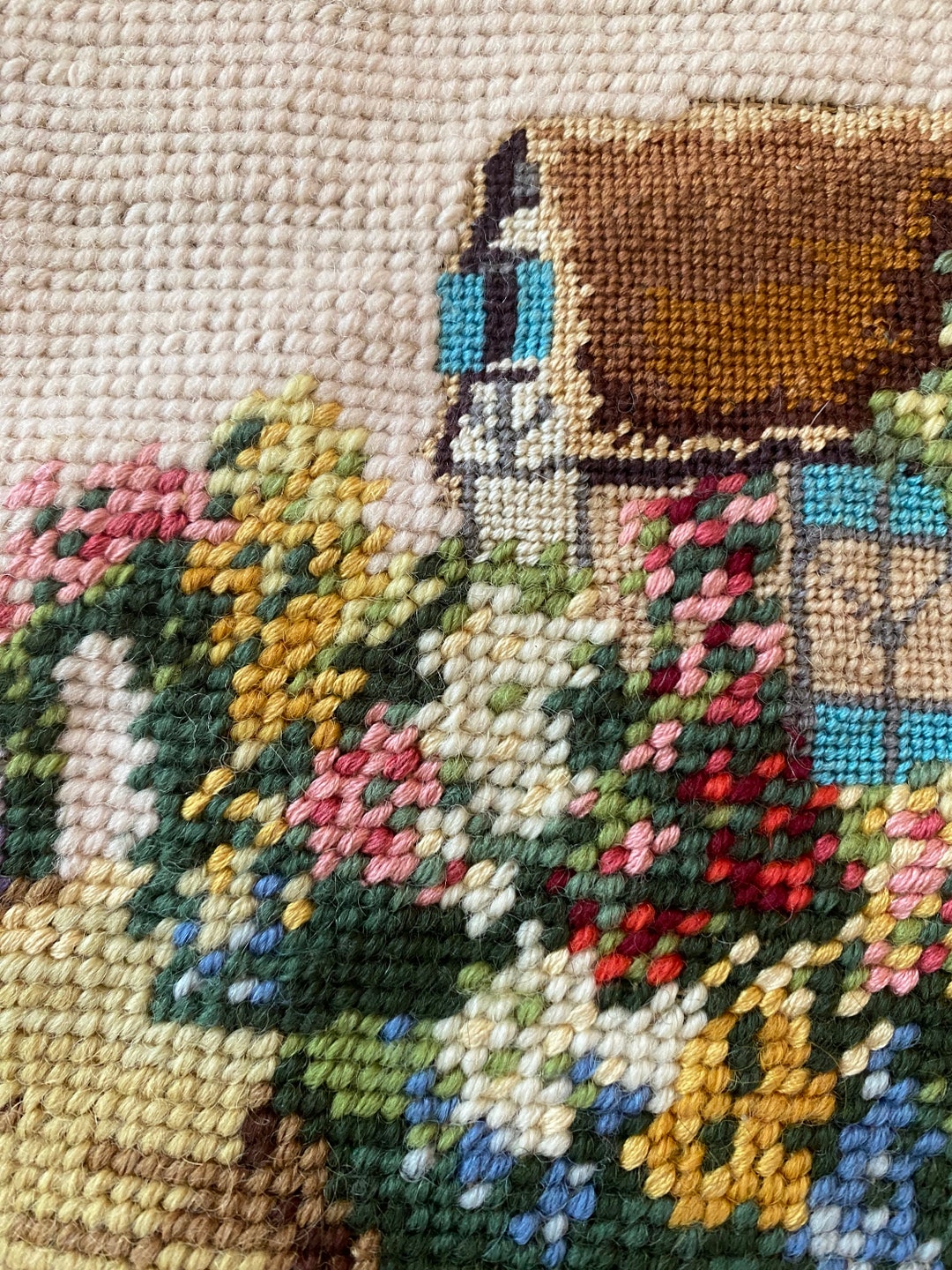 Vintage Needlework Cottage and Gardens Etsy