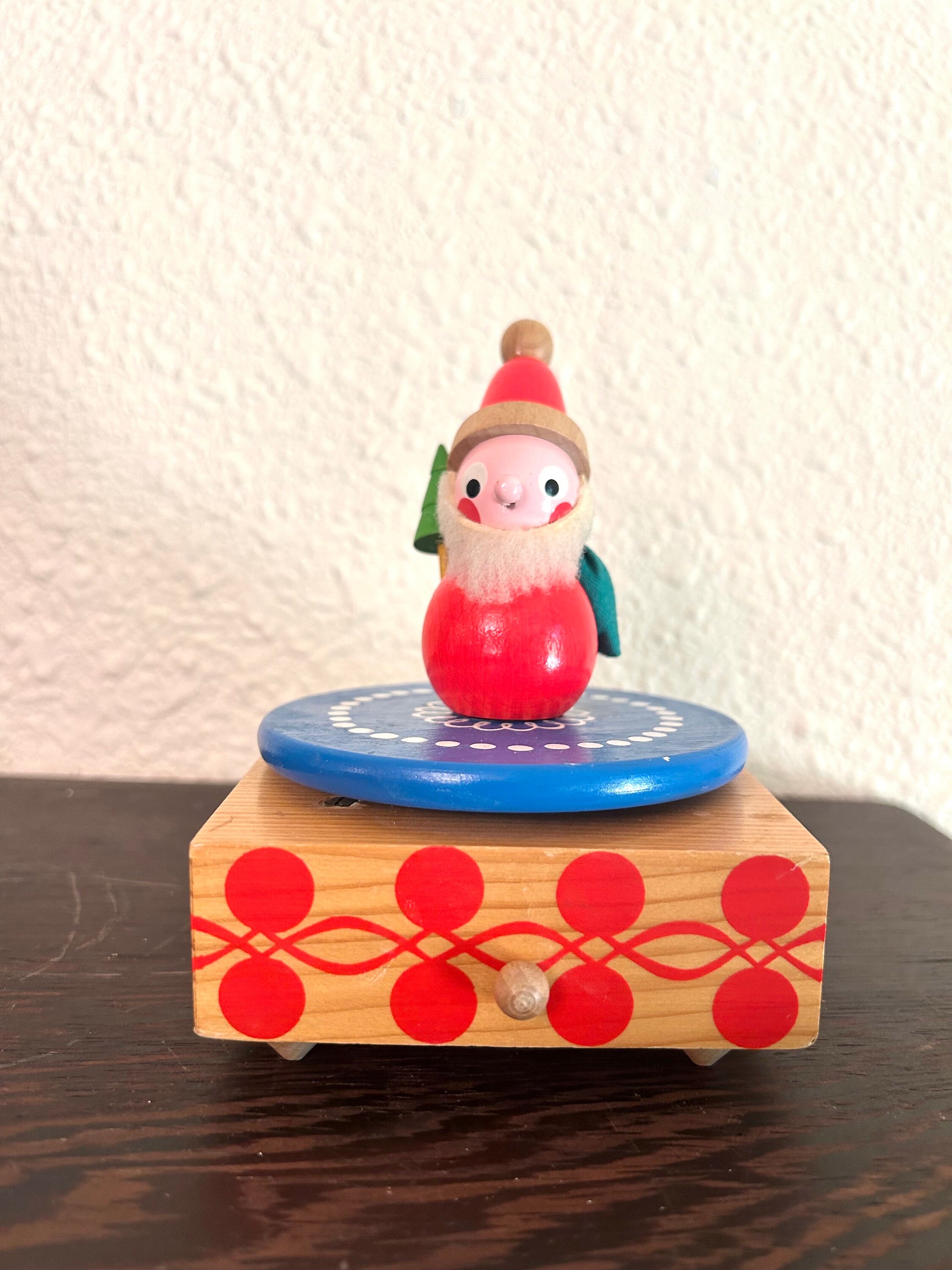 STEINBACH ⭐️ドイツ製⭐️木製オルゴール/遊んでいる子供⭐️ビンテージ Vintage Steinbach Wooden German Christmas Music Box. Santa