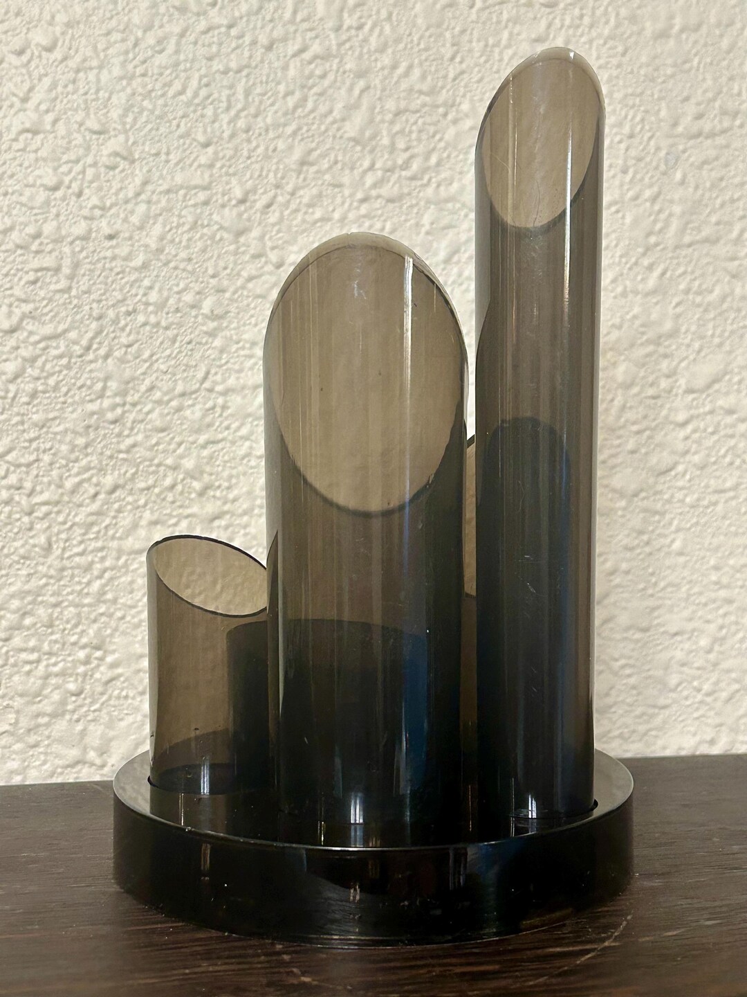 Vintage 70s Retro Desk Organizer, Pen Holder. Mid Century Office