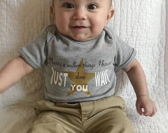 Hamilton Musical; Hamilton Musical Inspired Bodysuit; There's A Million Things I Haven't Done; Alexander Hamilton; Broadway; Trendy Baby