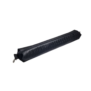 Playmat Case - Black  Faux Leather Weave