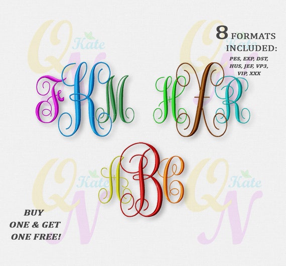 bogo free vine monogram