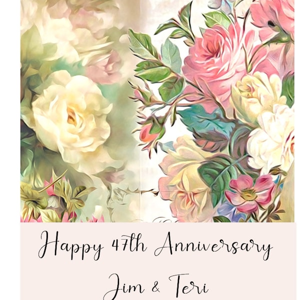 JW Anniversary card personalized