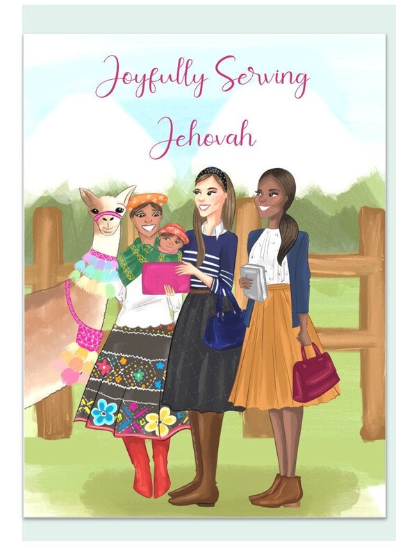 JW Cart Witnessing Thank You Etsy