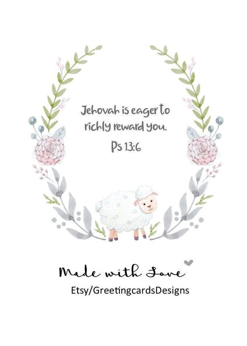 JW Baptism Greeting Card Etsy