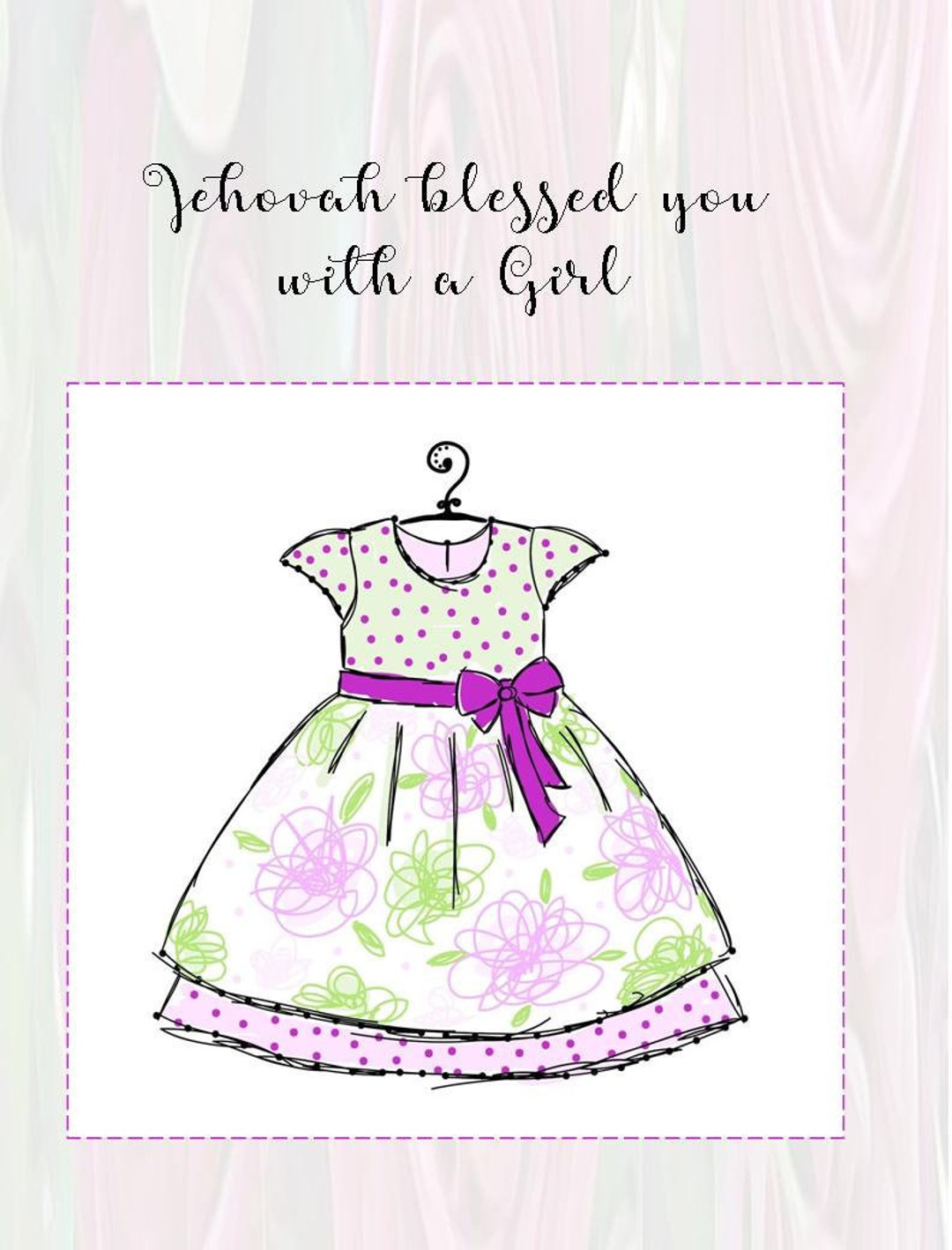 JW, Baby Girl, Baby Shower, Jehovah's Witnesses, Etsy
