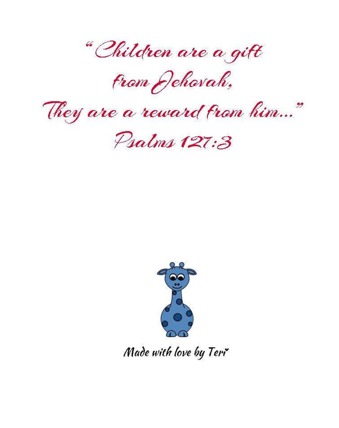 JW. Baby Boy Greeting Cards Jehovah's Witnesses Baby Etsy UK