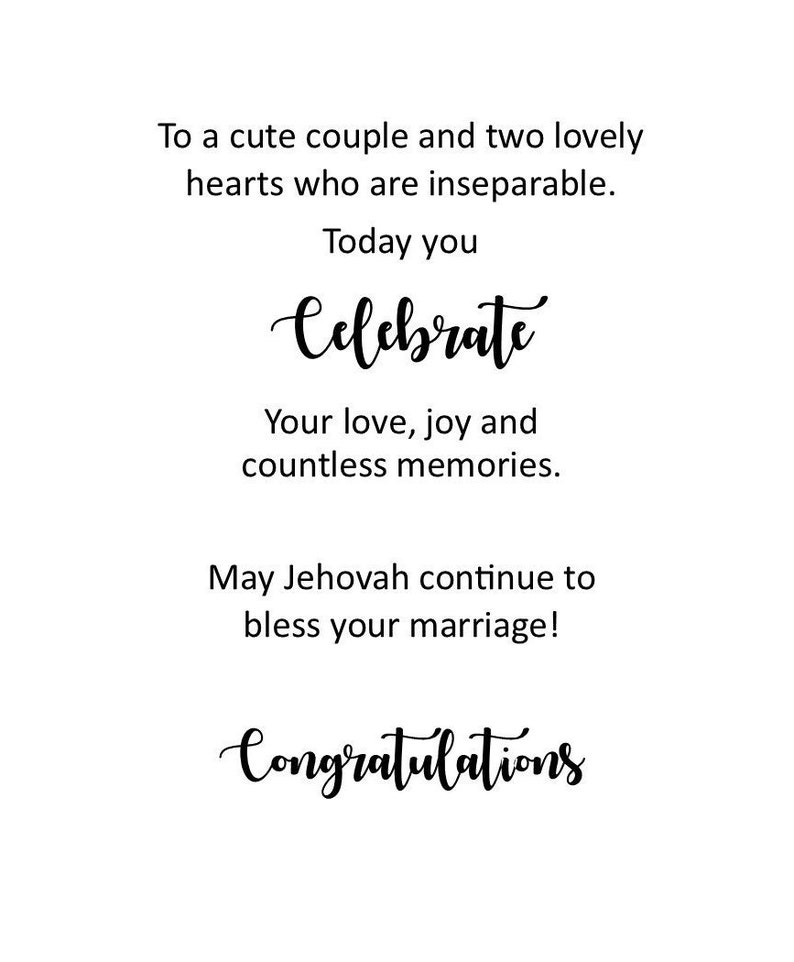 JW Anniversary Jehovah's Witnesses Greeting Cards Etsy