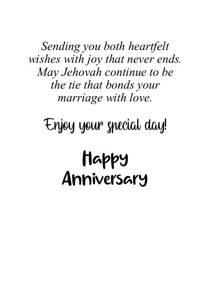 Anniversary Greeting Cardsjw Jehovah's Witnesses - Etsy