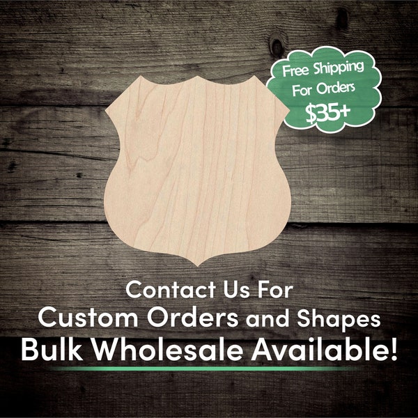 Route 66 Sign Unfinished Wood Cutout Shape - Laser Cut DIY Craft Bulk Wholesale Pricing Engraved