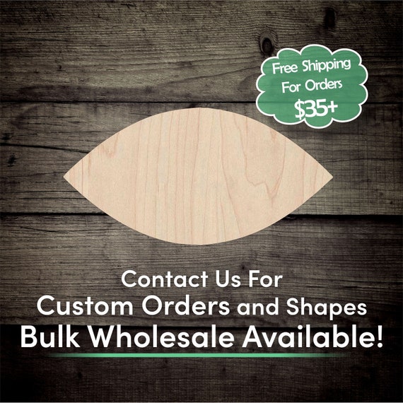 Eye Unfinished Wood Cutout Shape Laser Cut DIY Craft Bulk