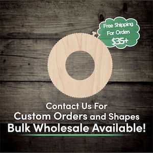 Beach Pool Float Unfinished Wood Cutout Shape - Laser Cut DIY Craft Bulk Wholesale Pricing Engraved