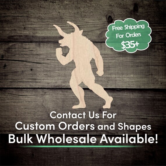 Monster Werewolf - Laser Cut Out Unfinished Wood Craft Shape FAL190 Monster Werewolf - Laser Cut Out Unfinished Wood Craft Shape FAL190