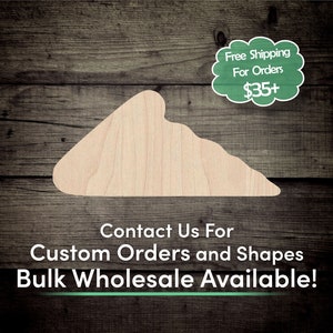 Pizza Slice Unfinished Wood Cutout Shape - Laser Cut DIY Craft Bulk Wholesale Pricing Engraved