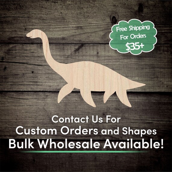 Dinosaur Loch Ness Monster - Laser Cut Out Unfinished Wood Craft Shape MYTH28 Dinosaur Loch Ness Monster - Laser Cut Out Unfinished Wood Craft Shape MYTH28