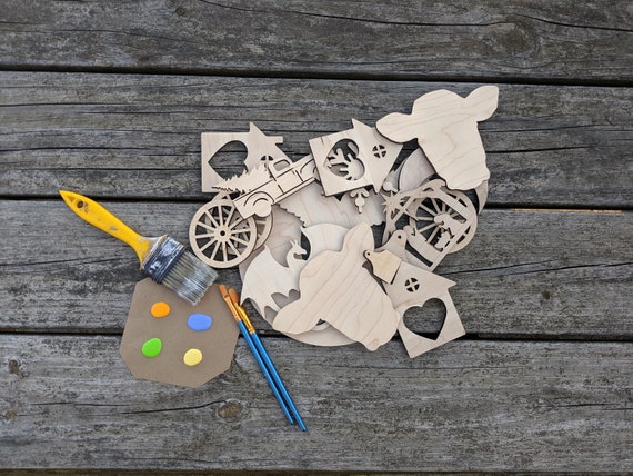 Clock - Laser Cut Out Unfinished Wood Craft Shape DCR8 Clock - Laser Cut Out Unfinished Wood Craft Shape DCR8