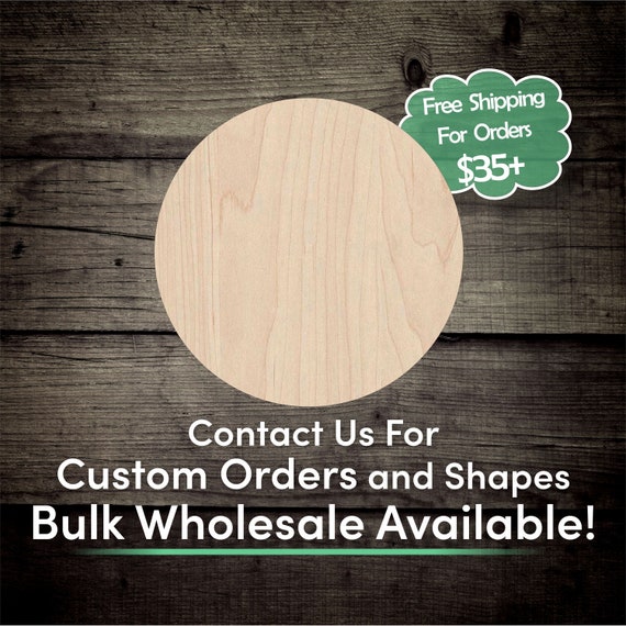 Unfinished Wood Coasters Bulk. Great for DIY craft projects.