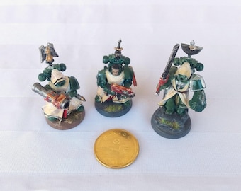 Warhammer 40k Dark Angels Miniatures from 2005, Vintage Games Workshop Painted Figurines