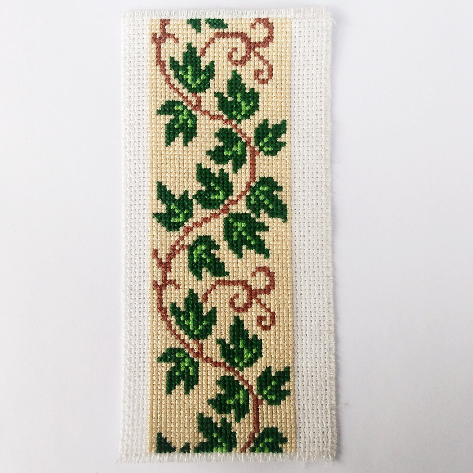 Ivy Border Bookmark Cross Stitch PDF Pattern Green Vine Etsy Canada