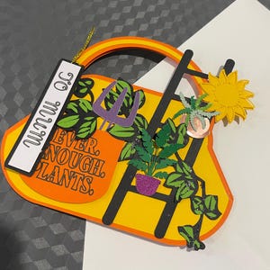 Garden styled Birthday handbag Card