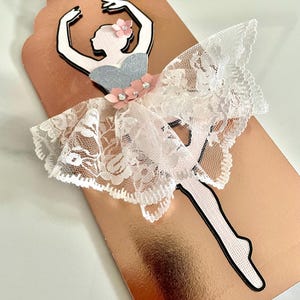 Ballerina personalised birthday/ thankyou/ congratulations greeting card
