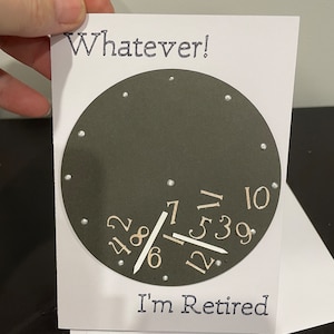 retirement greeting card