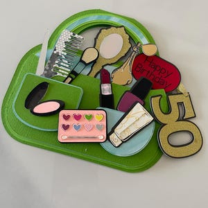 Ladies Handbag card for a birthday, special birthday 50, 40, 60, 30th
