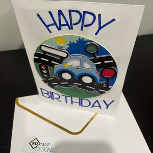 Car birthday card
