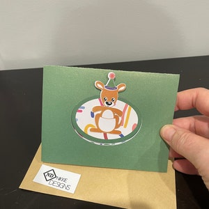 Kangaroo birthday card