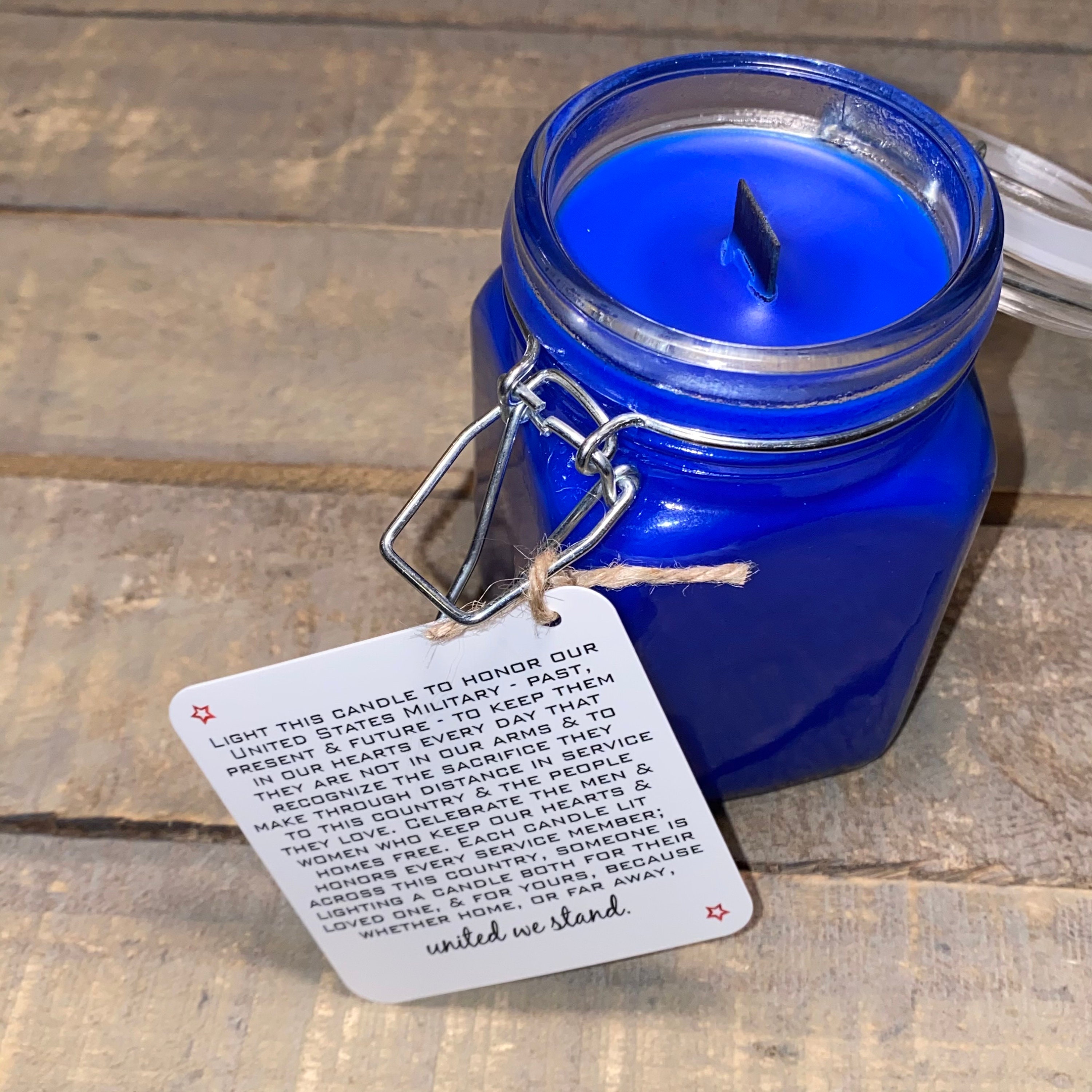 Navy Support Candle Etsy
