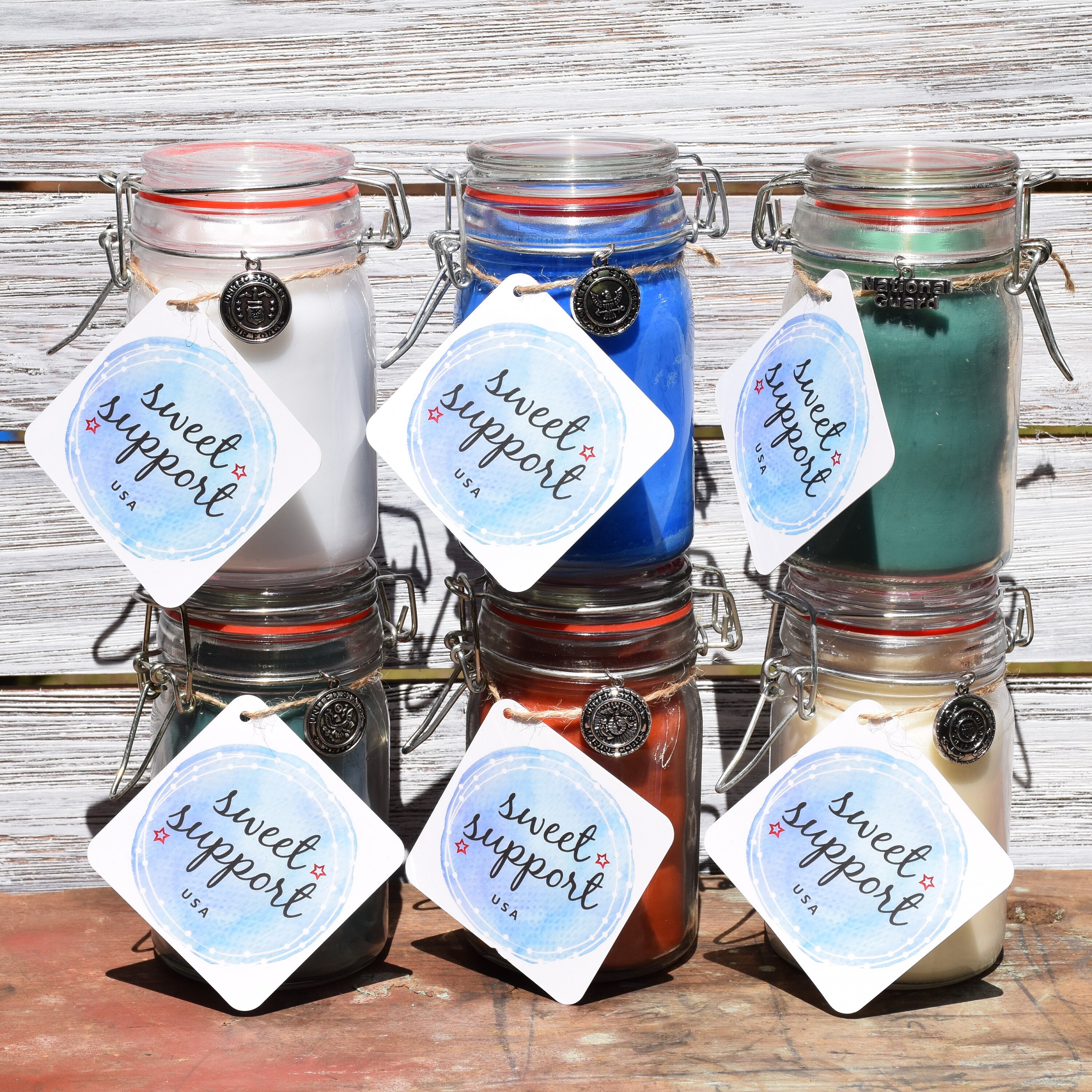 Navy Support Candle Etsy