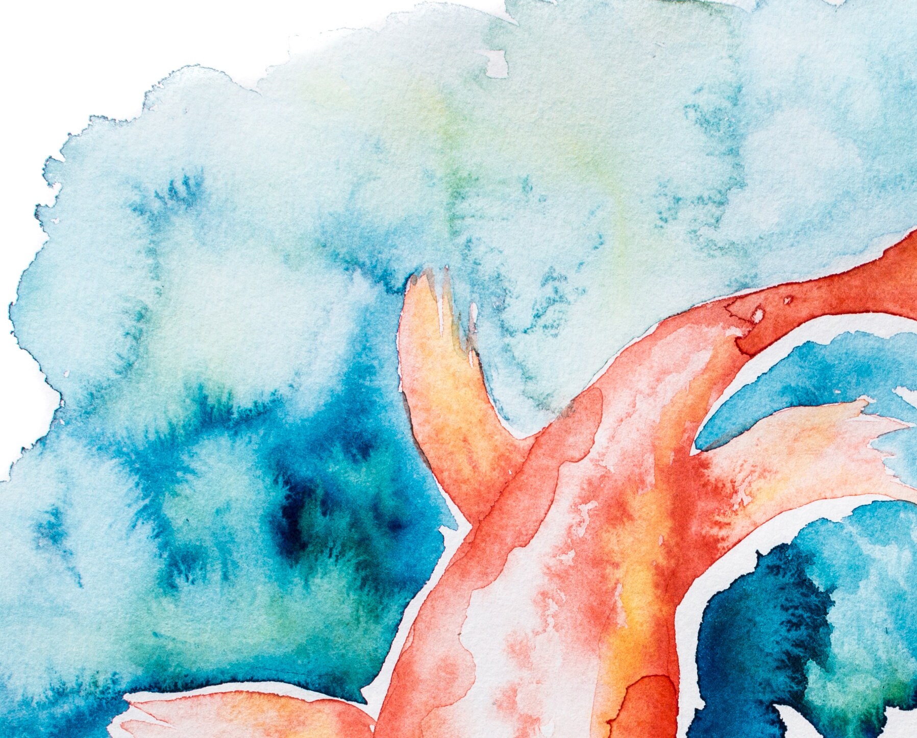 Watercolor Print, Koi Fish Wall Art, INSTANT PRINTABLE DIGITAL Download ...