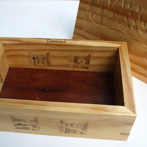 Solid Wood Box, Custom made -Warrior Cats or Any shops Theme, Jewelry Box, Gift for Girls, Gift for Boys, Gift for Woman, Gift for Man