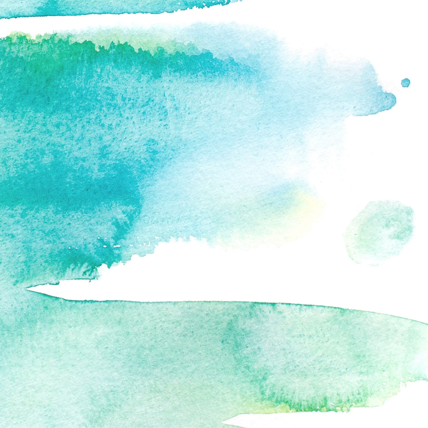 Teal Blue Green PRINTABLE DIGITAL DOWNLOAD of Original | Etsy
