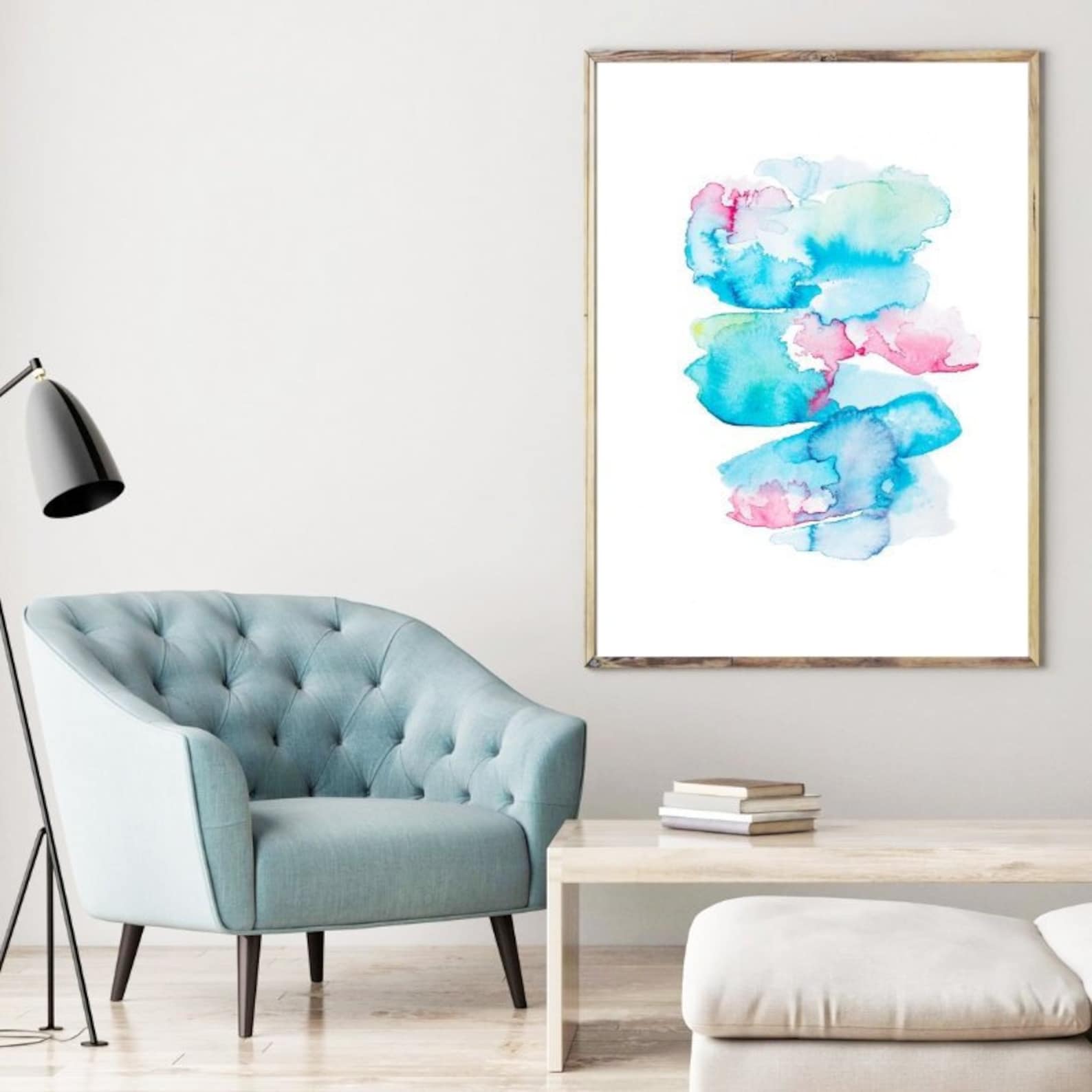 Abstract Watercolor Painting PRINTABLE DIGITAL DOWNLOAD - Etsy