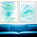 Teal Blue Green PRINTABLE DIGITAL DOWNLOAD of Original Watercolor ...