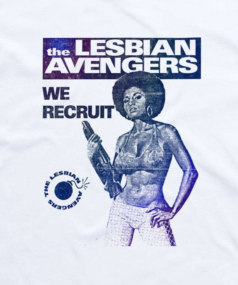 Lesbian Avengers we Recruit Retro Gay Vintage Etsy UK
