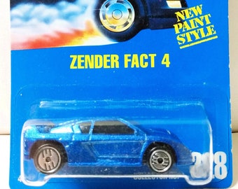 Hot Wheels Collector #228 Zender Fact 4 Sports Car Black Interior 1993