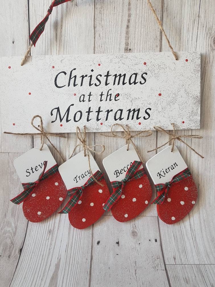 Christmas at The... Personalised Christmas Wall Decor Etsy UK
