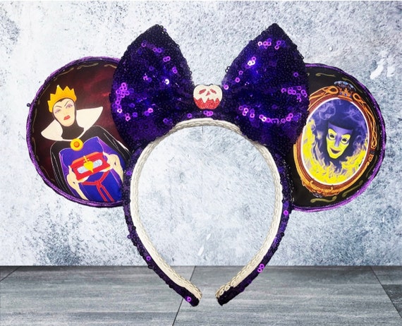 NWOT Disney Parks Snow White Magic Mirror Metallic Evil Queen Ear Headband 2024 Disney Parks Snow White Evil Queen | Mercari main image 4
