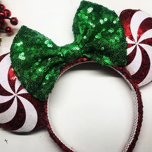 Christmas Mickey Ears/Peppermint Swirl