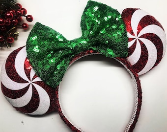Christmas Mickey Ears/Peppermint Swirl