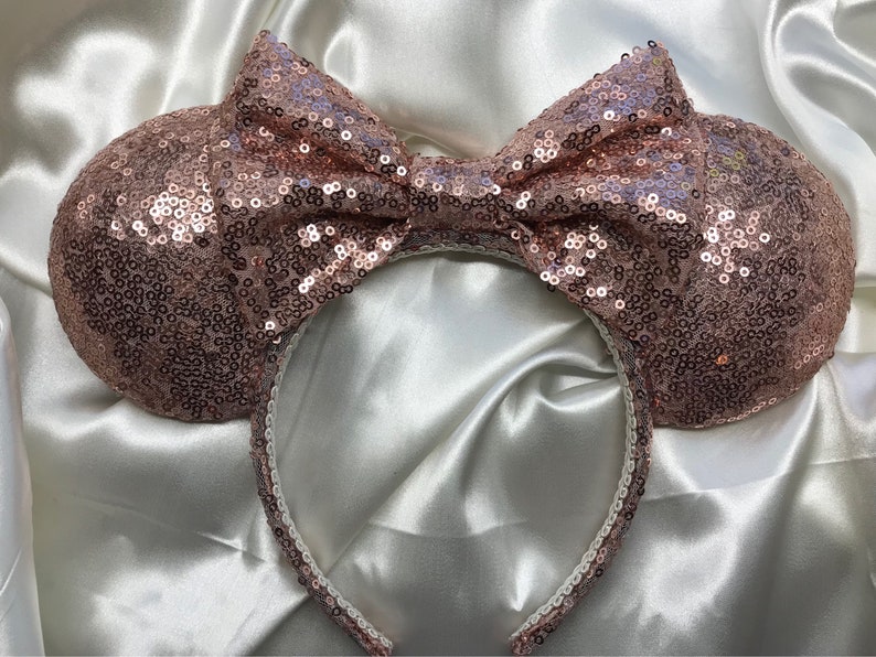 Rose gold mickey ears | Etsy