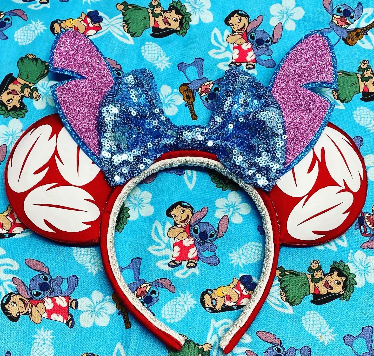 Lilo & Stitch Inspired Mickey Ears | Etsy