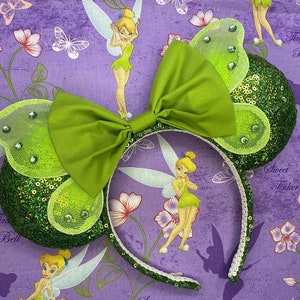 Tinkerbell Inspired Mickey Ears/Peter Pan